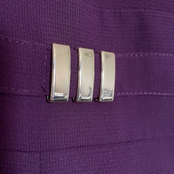 Tahari Arthur S Levine Plum Dress - Picture 2 of 4